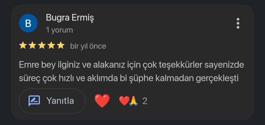 Kullanıcı yorumu 2